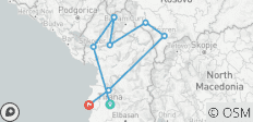  Excursión de 4 días en ferry a la aldea de Valbona, Kosovo y la costa de Tirana, Albania - 8 destinos 