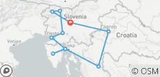  Merveilles naturelles de la Croatie et de la Slovénie en petit groupe - 11 destinations 