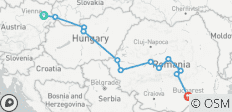  Voyage de 8 jours à la découverte de l\'Europe centrale et orientale - de Vienne à Bucarest - Circuit en petit groupe - 12 destinations 