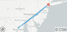  USA by Train : Big Apple, Philly Streets &amp; Capitol - 4 destinations 
