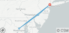  USA by Train: Big Apple, Philly Streets &amp; Capitol - 4 destinations 