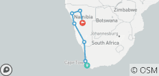  Sudáfrica y Namibia: Viaje por carretera por el desierto hacia los Cinco Grandes (21 destinations) - 7 destinos 