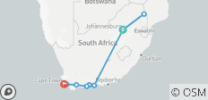  South Africa Road Trip: Kruger Safari Meets Garden Route (27 destinations) - 9 destinations 