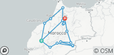  Circuit de 8 jours au Maroc depuis Marrakech via le désert du Sahara, Fes, Chefchaouen - 17 destinations 