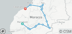  5 Dagen Privé Rondreis van Marrakech naar Casablanca via Sahara, Fes, Volubilis &amp; Rabat - 17 bestemmingen 