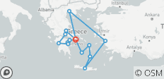  Best of Greece (All, With 7 Days Cruise, Premier Cabin, 16 Days) - 15 destinations 