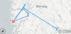  Oslo nach Bergen (3 Sterne) - 7 Tage - 8 Destinationen 