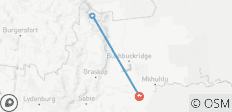  1 jour - Circuit de la route des panoramas en Afrique du Sud à partir de Hayzview - 3 destinations 