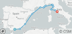  Odyssée méditerranéenne : Espagne, Italie et Côte d\'Azur - 14 destinations 