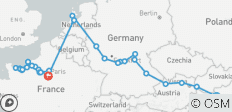  Juwelen van Europa &amp; Normandië &amp; Juweeltjes van de Seine 2026 - 25 Dagen (van Budapest naar Parijs) - 48 bestemmingen 