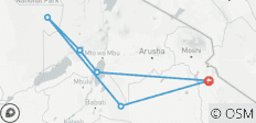  Northern Tanzania Safari. (Accommodation and Transport are Included.) - 7 destinations 