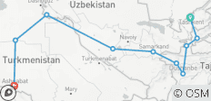  Une aventure épique à travers les trois pays : Tadjikistan, Ouzbékistan et Turkménistan - 10 destinations 