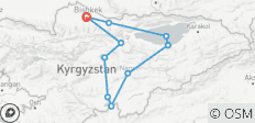  Circuit de 9 jours au Kirghizistan : Canyons, chasseurs d\'aigles et lacs alpins - 10 destinations 
