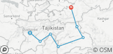  Circuit sur la route du Pamir : Aventure terrestre de Douchanbé à Osh à travers le Tadjikistan et le Kirghizistan - 7 destinations 