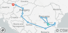  Transylvania Pre Program and Lower Danube (Bucharest - Vienna) (14 destinations) - 14 destinations 