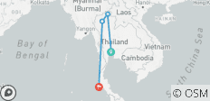  Lo Mejor de Tailandia en Cultura y Naturaleza en 14 Días (guía y conductor privados）Personalizable - 4 destinos 