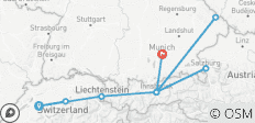  Entdecken Sie die Schweiz, Österreich &amp; Bayern mit dem Oktoberfest (Bern bis München) - 10 Destinationen 