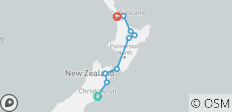  New Zealand\'s South to North Island Adventure (9 destinations) - 9 destinations 