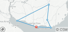  Circuit en Uruguay en voiture de location - 17 jours à travers la Suisse d\'Amérique du Sud - 6 destinations 