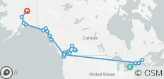  The Ultimate Canada and Alaska Toronto → Fairbanks (2026) - 24 destinations 