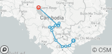  Spirituelles Kambodscha und der Mekong Ho Chi Minh Stadt → Siem Reap (2027) - 13 Destinationen 