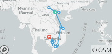  Merveilles naturelles du Vietnam et du Cambodge Hanoi → Siem Reap (2027) - 24 destinations 