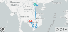  Hanoi, Halong Bay &amp; Mekong River Cruise - 18 destinations 