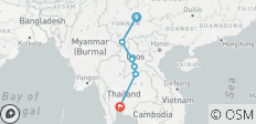  China &amp; Laos: Kunming to Bangkok by Rail - 8 destinations 