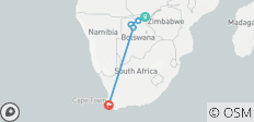  5 jours - Victoria Falls, Chobe National Park &amp; Okovango Delta Expolorer - 5 destinations 
