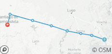  Camino de Santiago · Way of St. James · French Way · From O Cebreiro to Santiago de Compostela - 8 destinations 