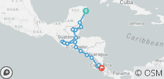  Aventura centroamericana (18 destinations) - 18 destinos 