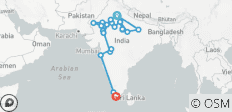  Grand Tour of India - 22 destinations 