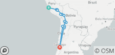  Andes to Atacama Adventure - 21 destinations 