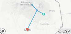  6 jours d\'ascension du Kilimandjaro par la route de Marangu - 5 destinations 