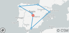  Visite des grandes villes d\'Espagne en train - 7 destinations 