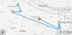  Golden Triangle, Kolkata, Varanasi and Lower Ganges Cruise Delhi → Varanasi (2026) - 12 destinations 