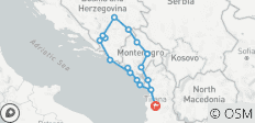  Ruta Exploradora de los Balcanes Occidentales \&quot;Ruta Azul\&quot;(Español) - 17 destinos 