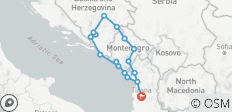  Western Balkan Explorer Tour “Blue Route” - 17 destinations 