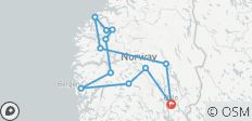  Voyage à travers les fjords - Circuit en voiture - 12 destinations 