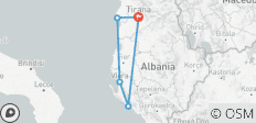  Desde Tirana: Excursión de 2 días a la Riviera Albanesa, Playa de Bandera Azul de Palase,Vlora, Dhermi, Apolonia y Durres - 5 destinos 