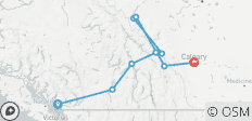  Circuit en bus de 6 jours dans les Rocheuses canadiennes : De Vancouver à Calgary, en passant par Banff, Jasper, Lake Louise et Moraine Lake - 9 destinations 