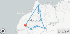  Private tour from Marrakech via Sahara, Fes &amp; Chefchaouen - 13 destinations 