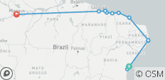  Private Northern Brazil Discovery, Daily Start &amp; Exclusive Car - 12 destinations 