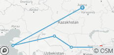  Das sowjetische Erbe Kasachstans - 6 Destinationen 