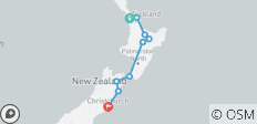  New Zealand\'s North to South Island Adventure (9 destinations) - 9 destinations 