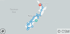 New Zealand Highlights in a Small Group - 22 days - 23 destinations 