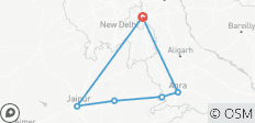  Descubrimiento del Triángulo de Oro con el Taj Mahal, las Grandes Fortalezas y los Palacios Reales por Delhi, Agra y Jaipur - 6 destinos 