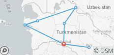  Tailor-made Turkmenistan Family Tour, Daily Depart &amp; Private Guide - 9 destinations 