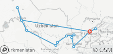  Charming Discoveries to Uzbekistan - Private Tour - 14 destinations 