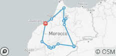  Circuit impérial de 10 jours au Maroc au départ de Casablanca via Chefchaouen, Fès et le désert du Sahara - 14 destinations 